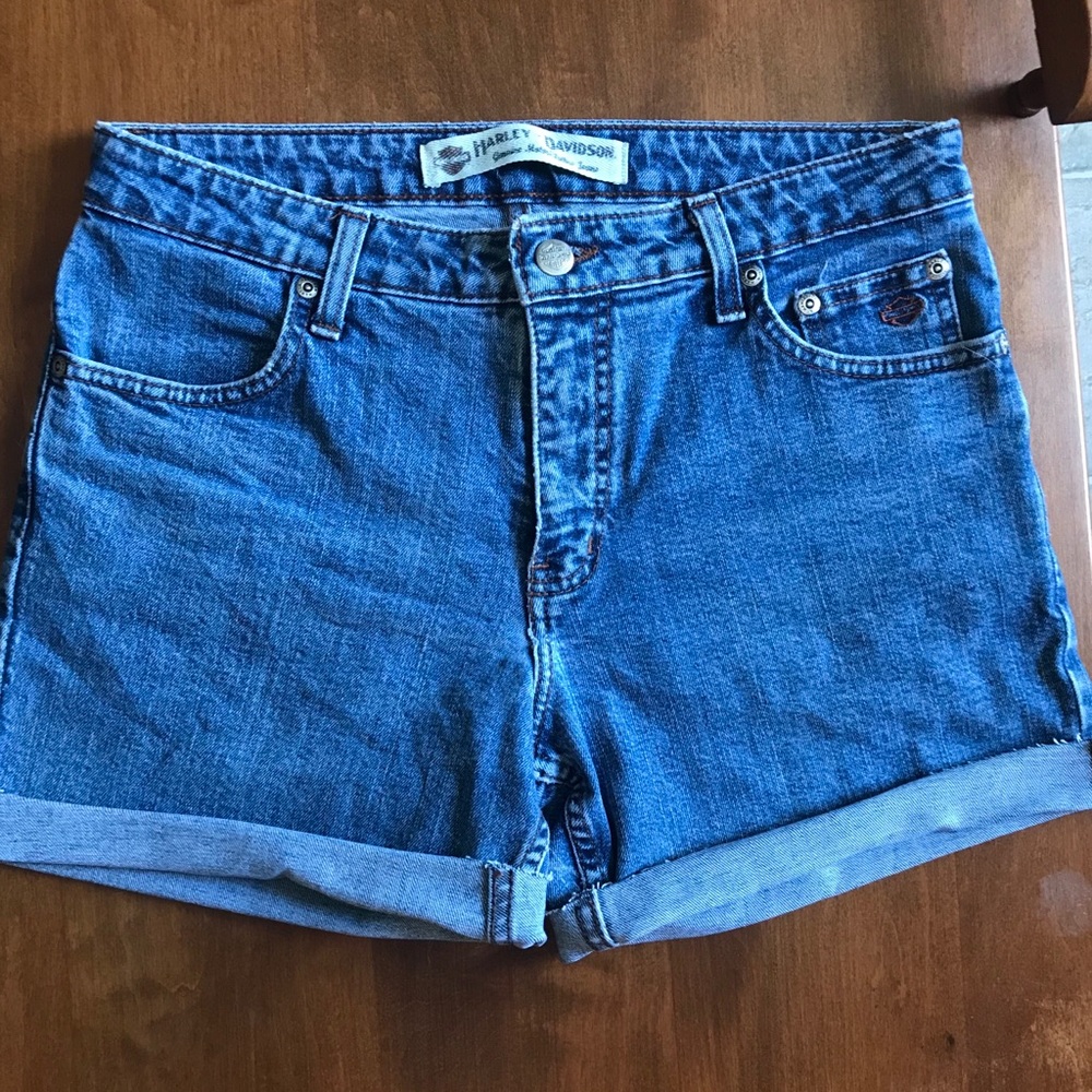 Classic Harley-Davidson Jeans Turned Shorts!